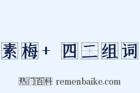 素梅+四二组词是什么意思的图片